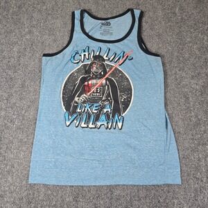 Star Wars Darth Vader Chillin Like‎ A Villain Graphic Tank Top Mens Small